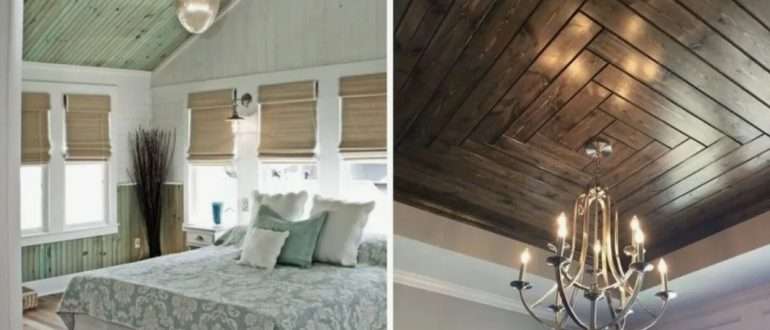 Необычные способы укладки вагонки на стены и потолок